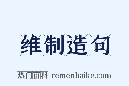 维制造句是什么意思的图片